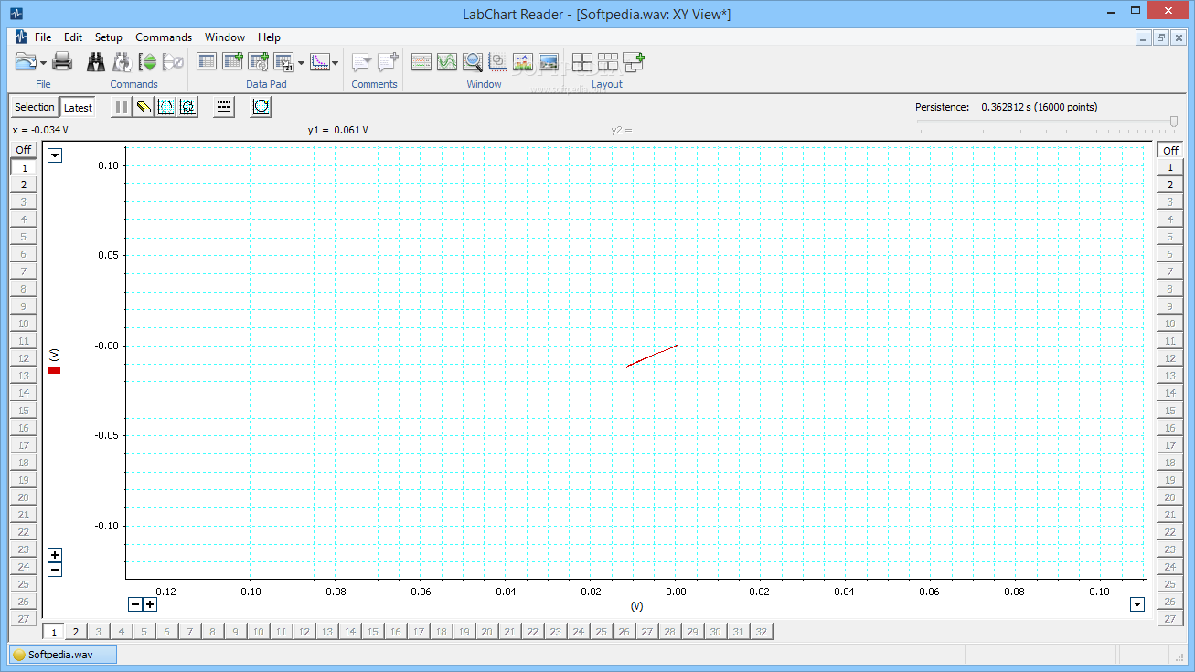 export raw data from labchart reader to excel