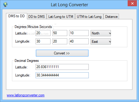 free utm to lat long converter