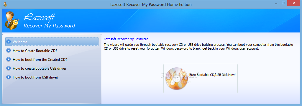 lazesoft password recovery