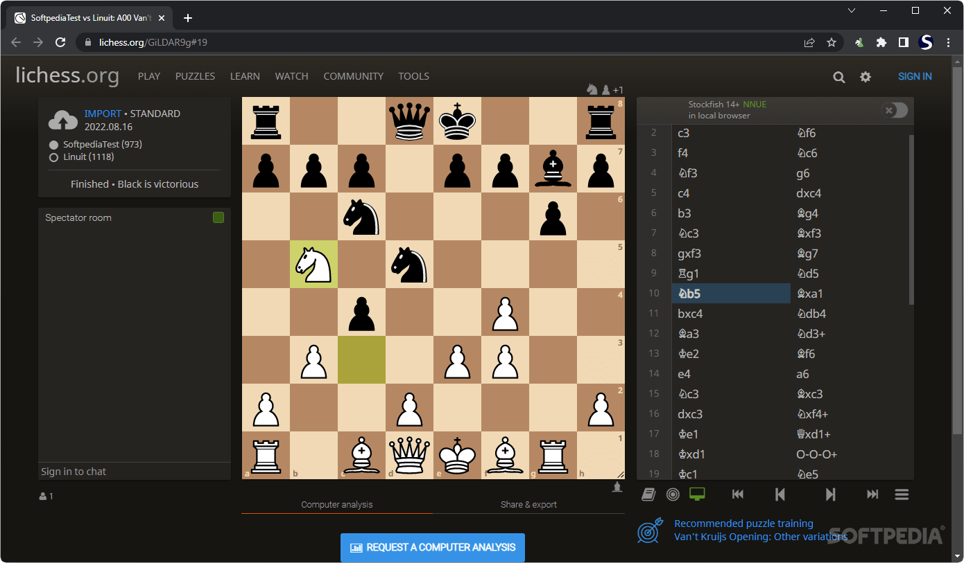 Lichess Cloud Analysis for Chess.com - Download & Review