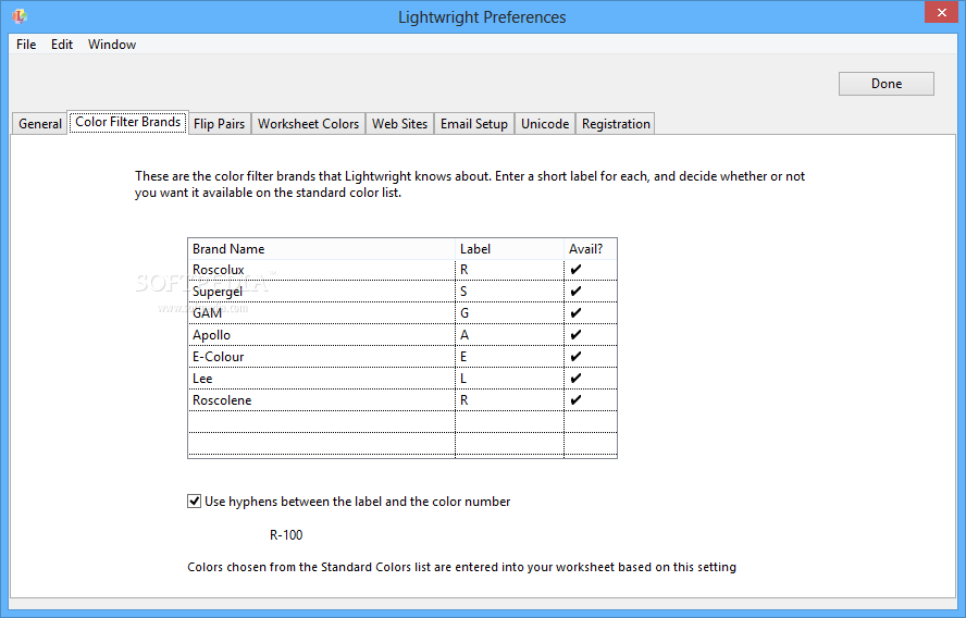 importing gobo inventory to lightwright 6