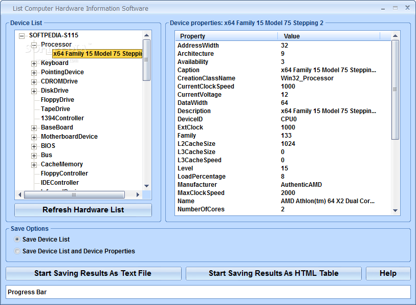 Download List Computer Hardware Information Software 7.0