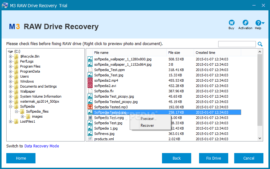 m3 data recovery software