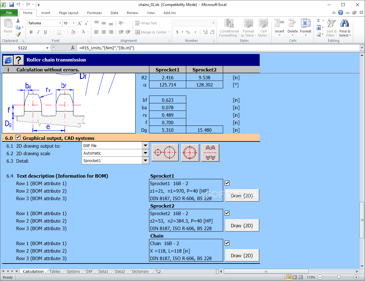 MITCalc - Roller Chains Calculation screenshot #3