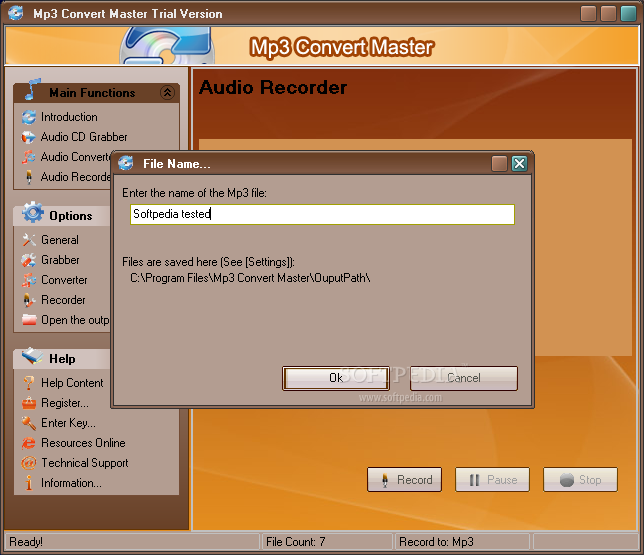 mulab 7 export to mp3