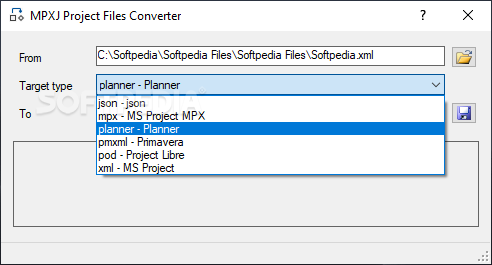 MPXJ Project Files Converter screenshot #1