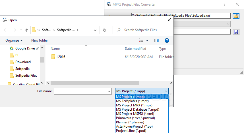 MPXJ Project Files Converter screenshot #2