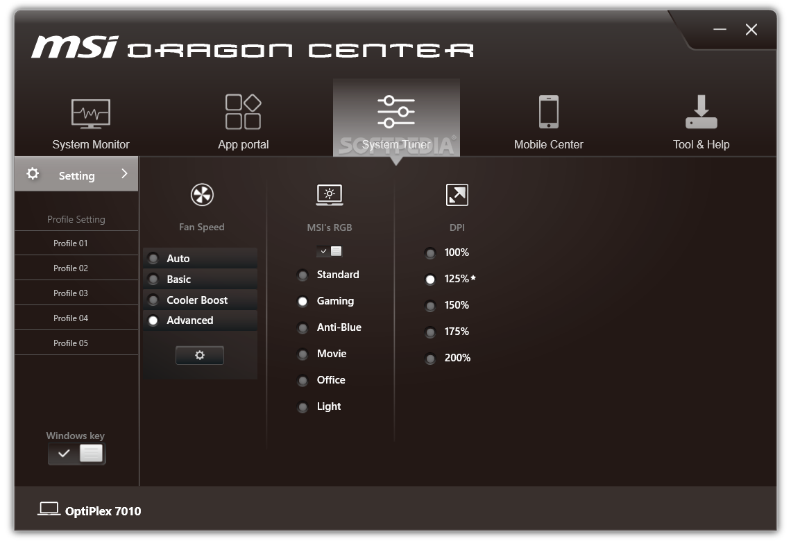 msi latest dragon center