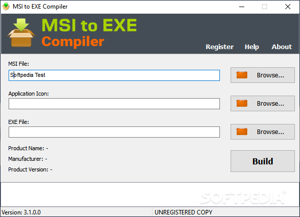 MSI to EXE Compiler screenshot #0