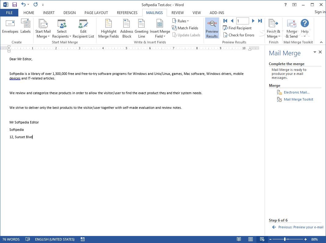 outlook 365 mail merge