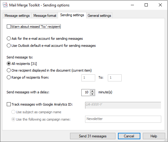 mail merge toolkit not creating emails