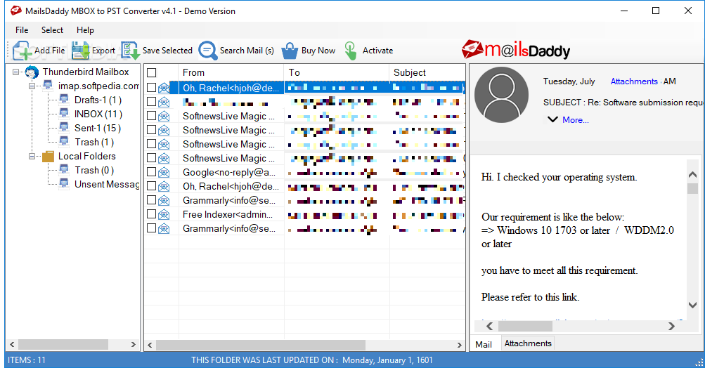 mailsdaddy mbox to pst converter free
