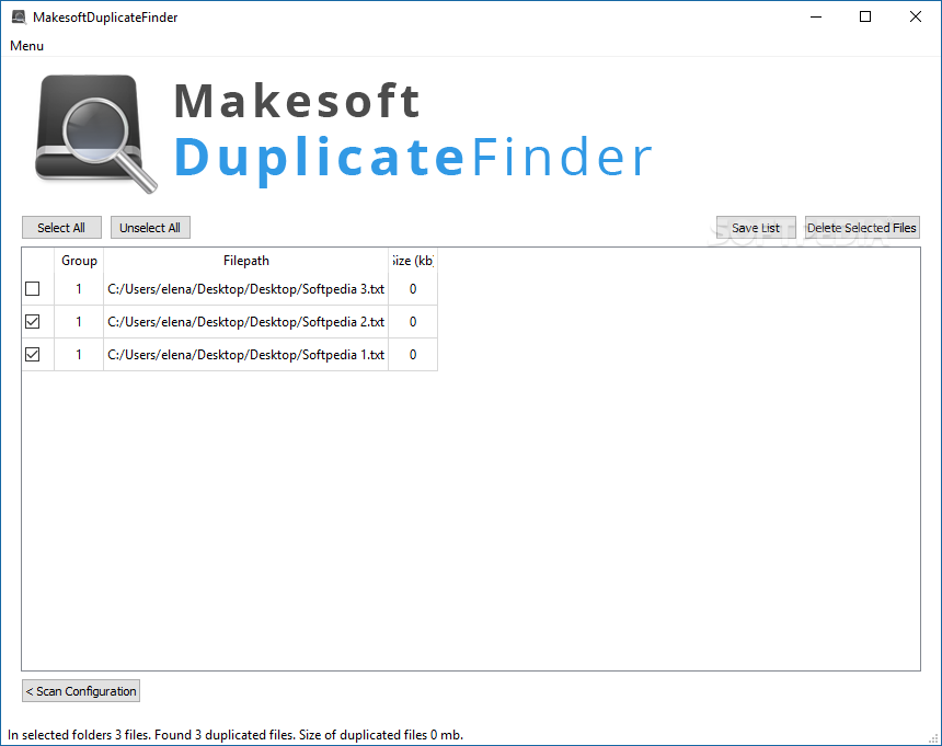 Makesoft DuplicateFinder screenshot #2
