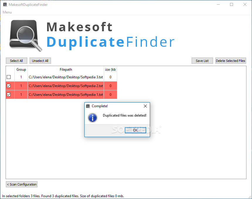 Makesoft DuplicateFinder screenshot #3