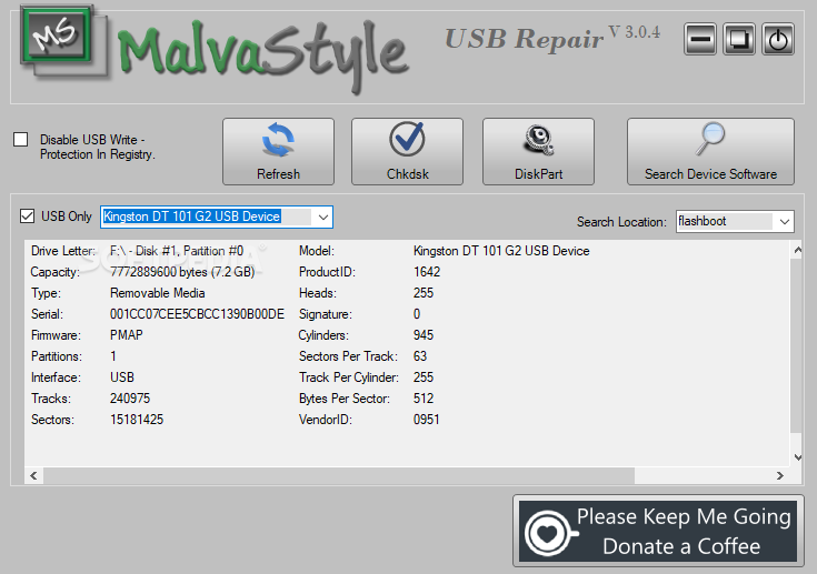 MalvaStyle USB Repair