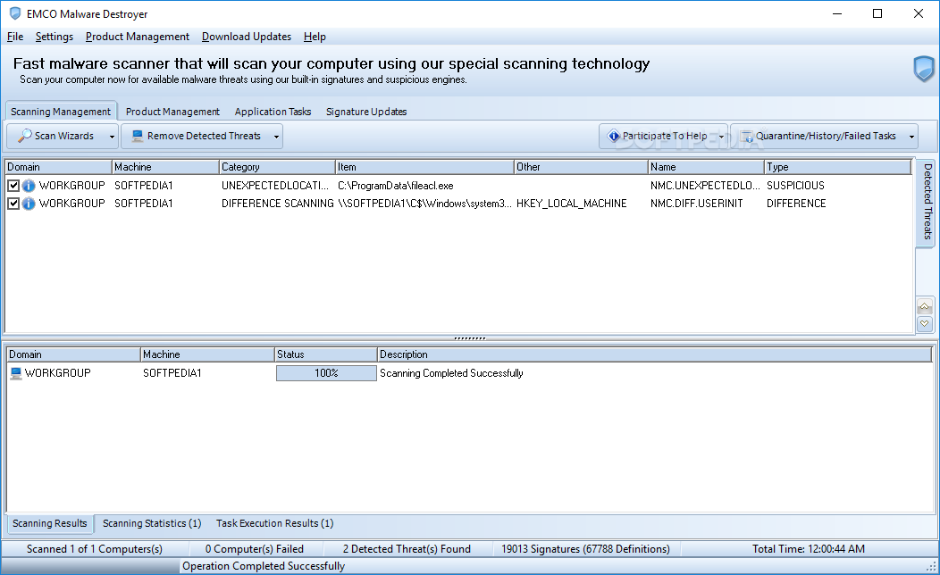 EMCO Malware Destroyer screenshot #0
