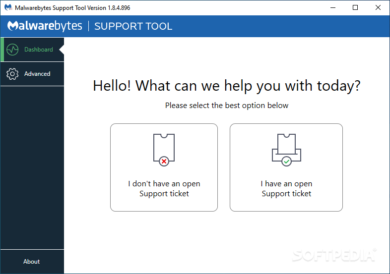 Malwarebytes Support Tool screenshot #0