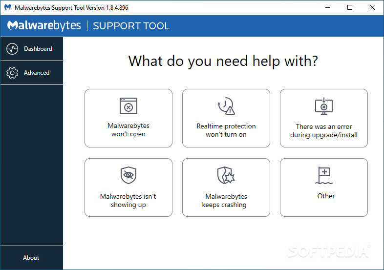 Malwarebytes Support Tool screenshot #1