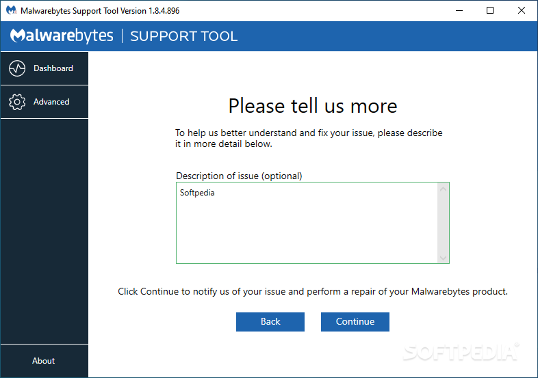 Malwarebytes Support Tool screenshot #3