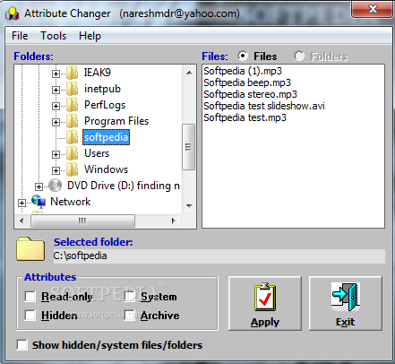 Attribute Changer 11.30 for windows instal free
