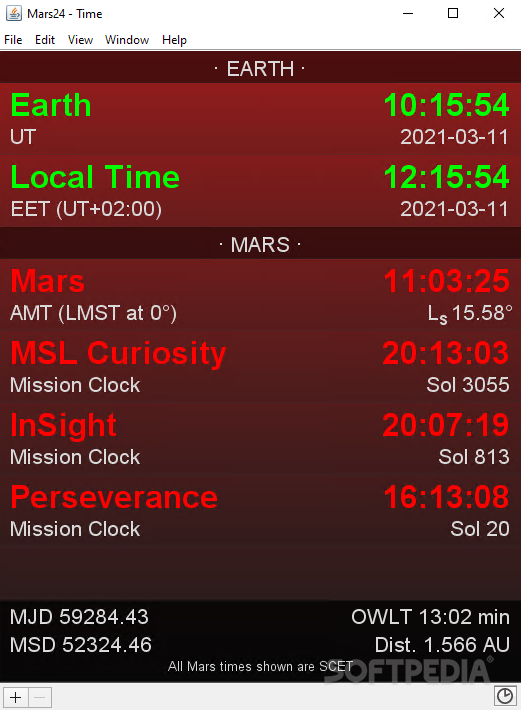 Mars24 screenshot #0