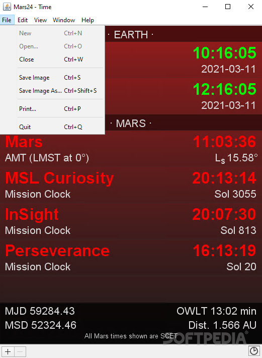 Mars24 screenshot #1