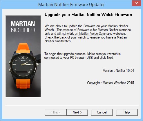 Martian Notifier Firmware Upgrader screenshot #0