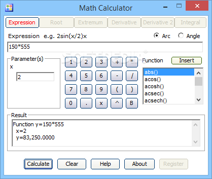 a math calculator