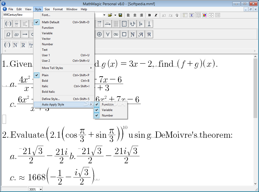 MathMagic Personal Edition screenshot #4