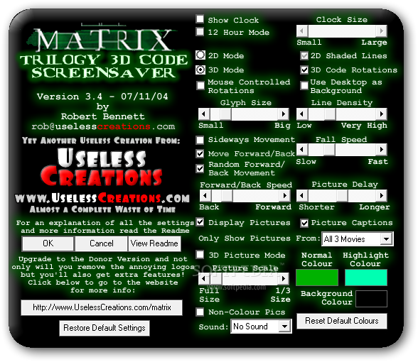 3d Matrix Screensaver Mac
