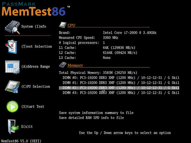 download the new for windows Memtest86 Pro 10.5.1000