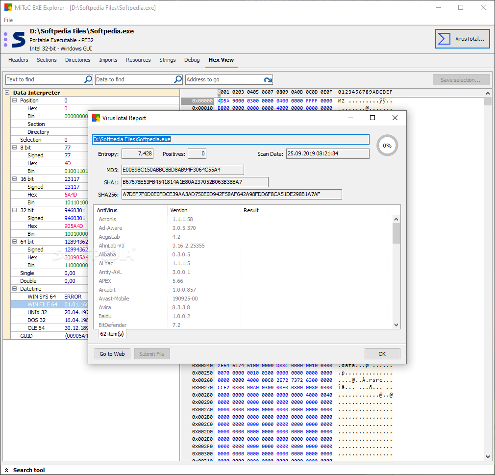 MiTeC EXE Explorer 3.6.4 for windows download free