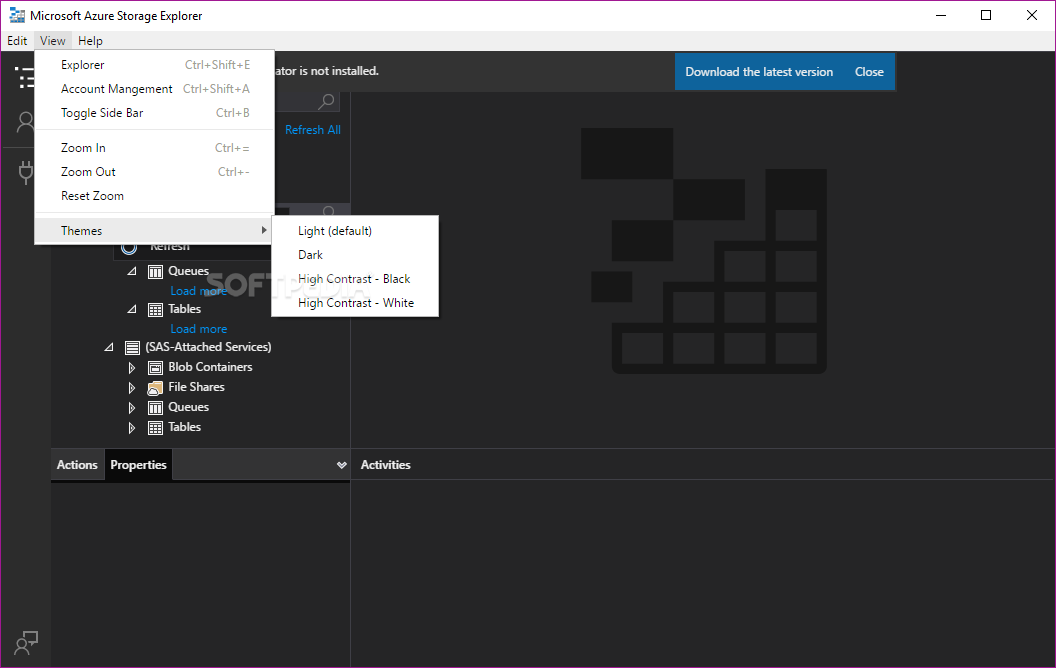 Microsoft Azure Storage Explorer screenshot #4