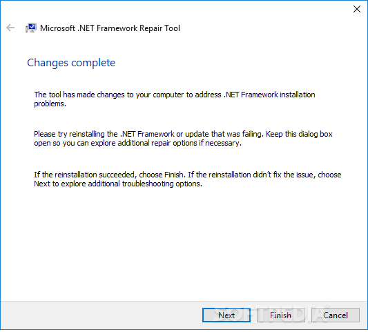 Microsoft .NET Framework Repair Tool screenshot #3