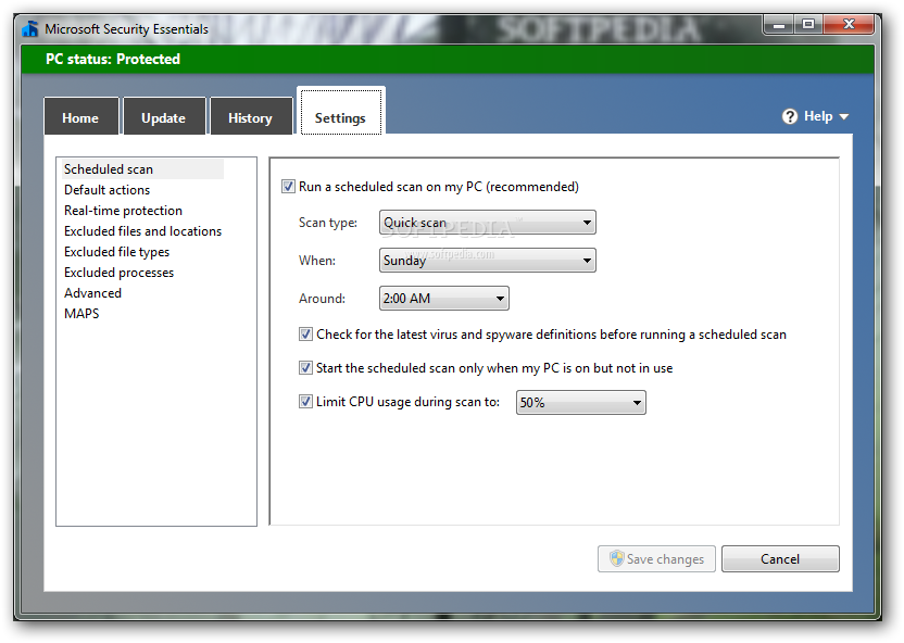 Microsoft Security Essentials - MSE screenshot #4