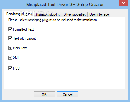 Miraplacid Text Driver SDK screenshot #0