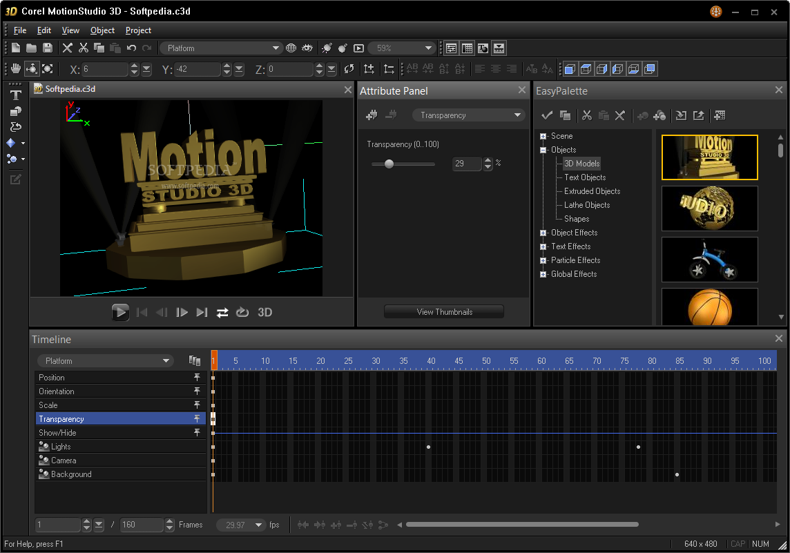 corel motion studio 3d logo