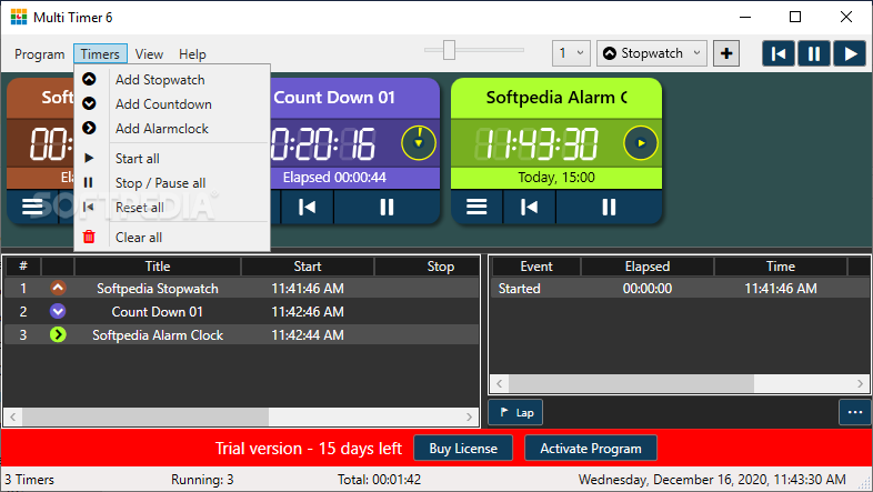 v6.9] Multi Timer – Unlimited, multiple, resizable desktop timers in one  program