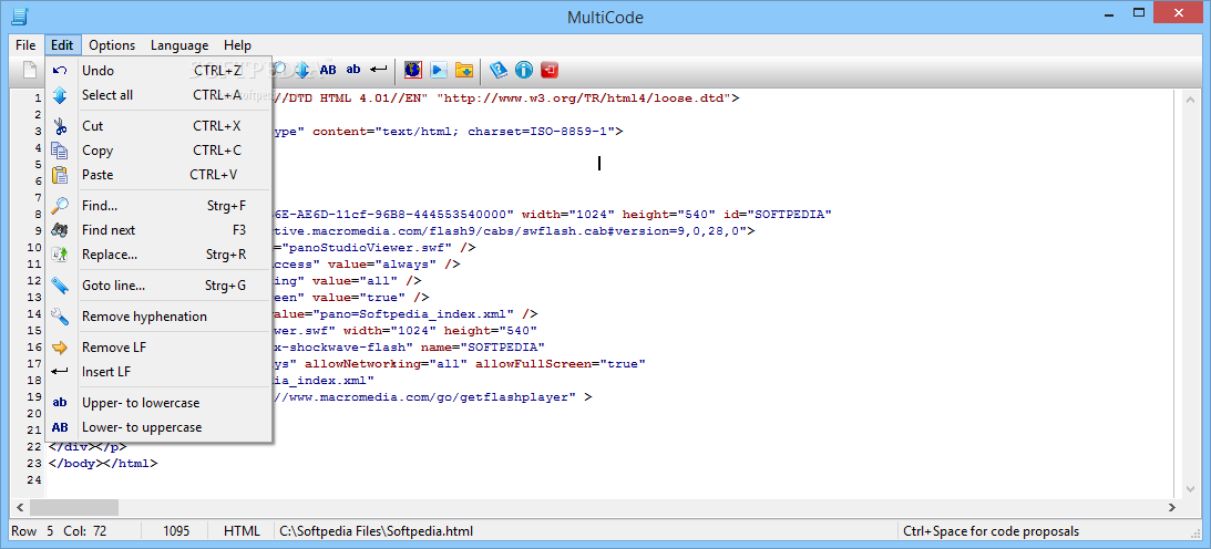 MultiCode screenshot #1