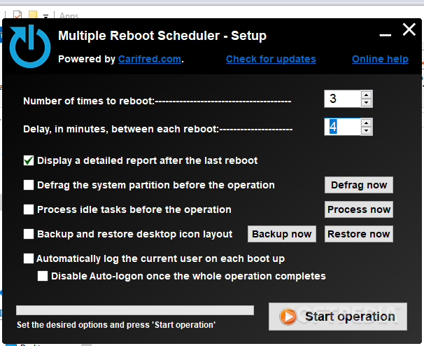 Multiple Reboot Scheduler screenshot #0