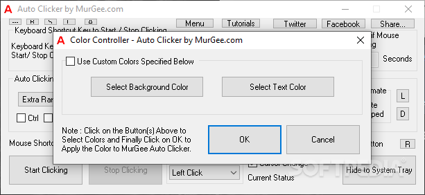 murgee auto clicker not working