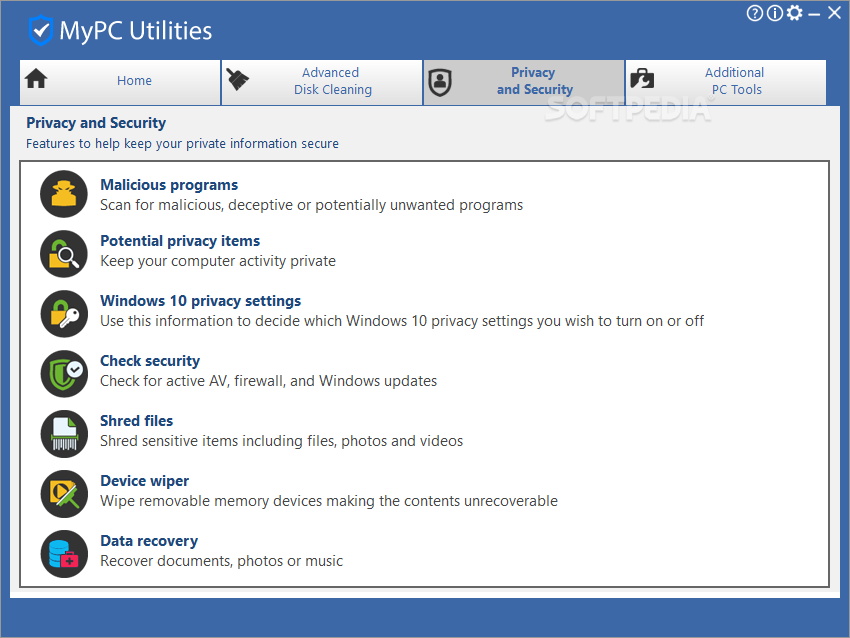 MyPC Utilities screenshot #2