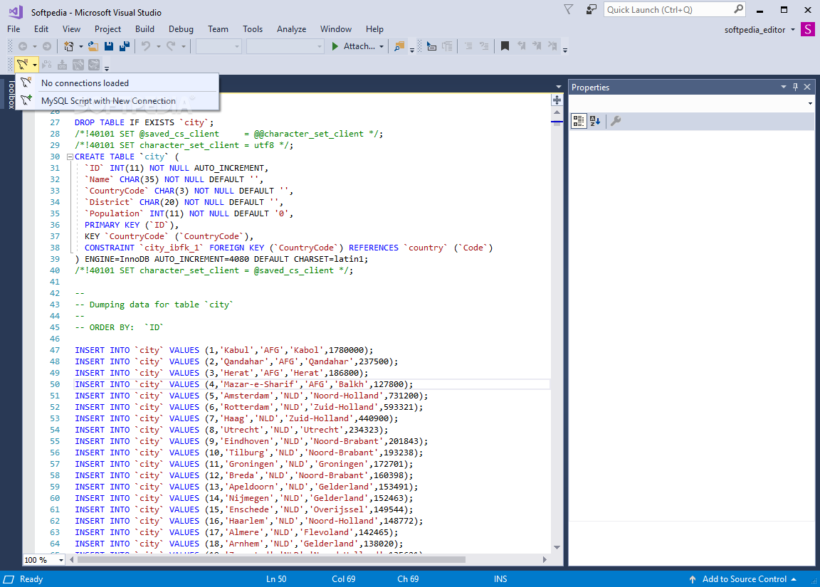 MySQL for Visual Studio screenshot #0