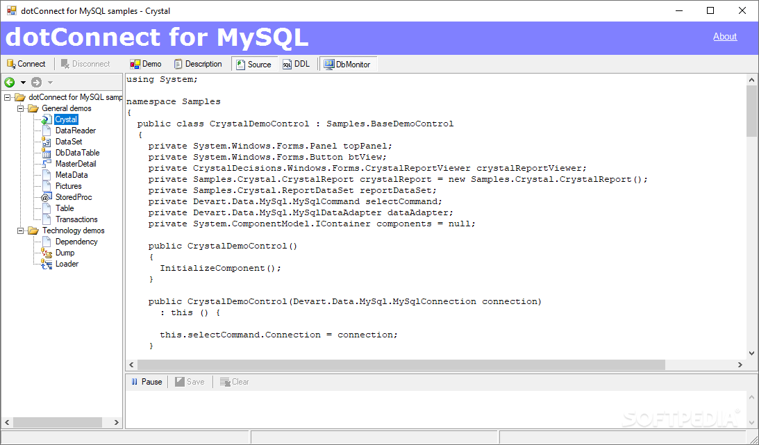dotConnect for MySQL Professional screenshot #0