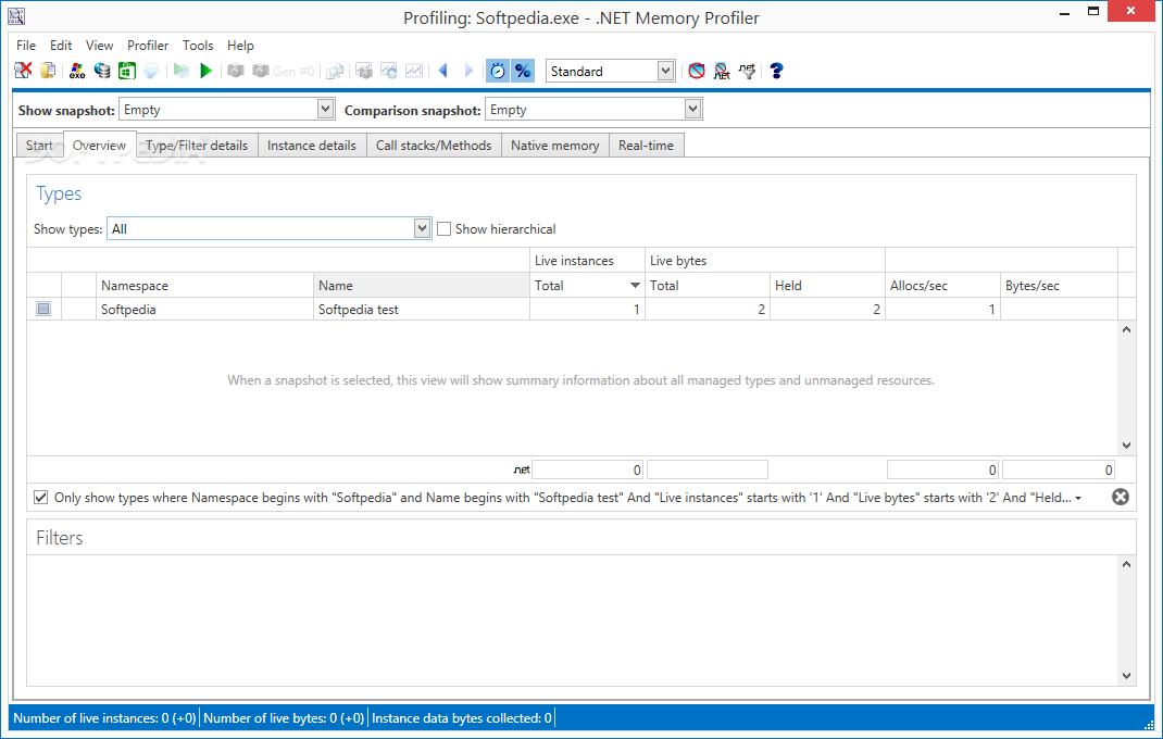 .NET Memory Profiler screenshot #1