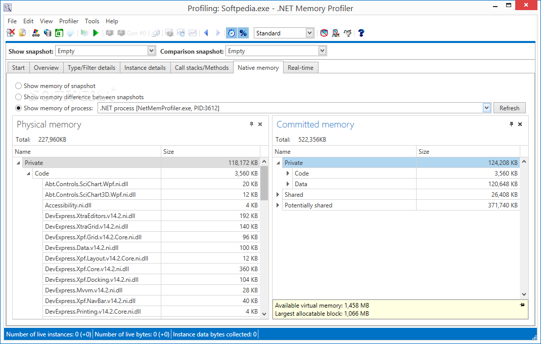 .NET Memory Profiler screenshot #4