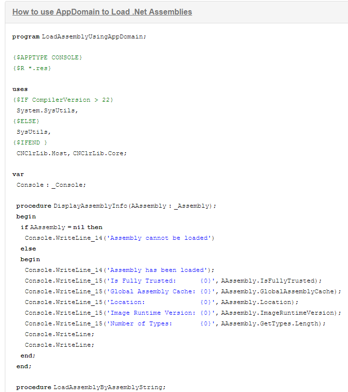 .NET Runtime Library for Delphi screenshot thumb #1