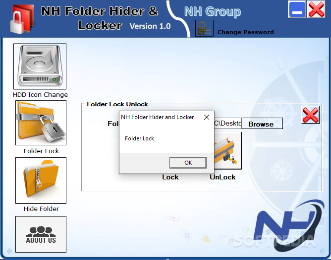NH Folder Hider and Locker screenshot #1