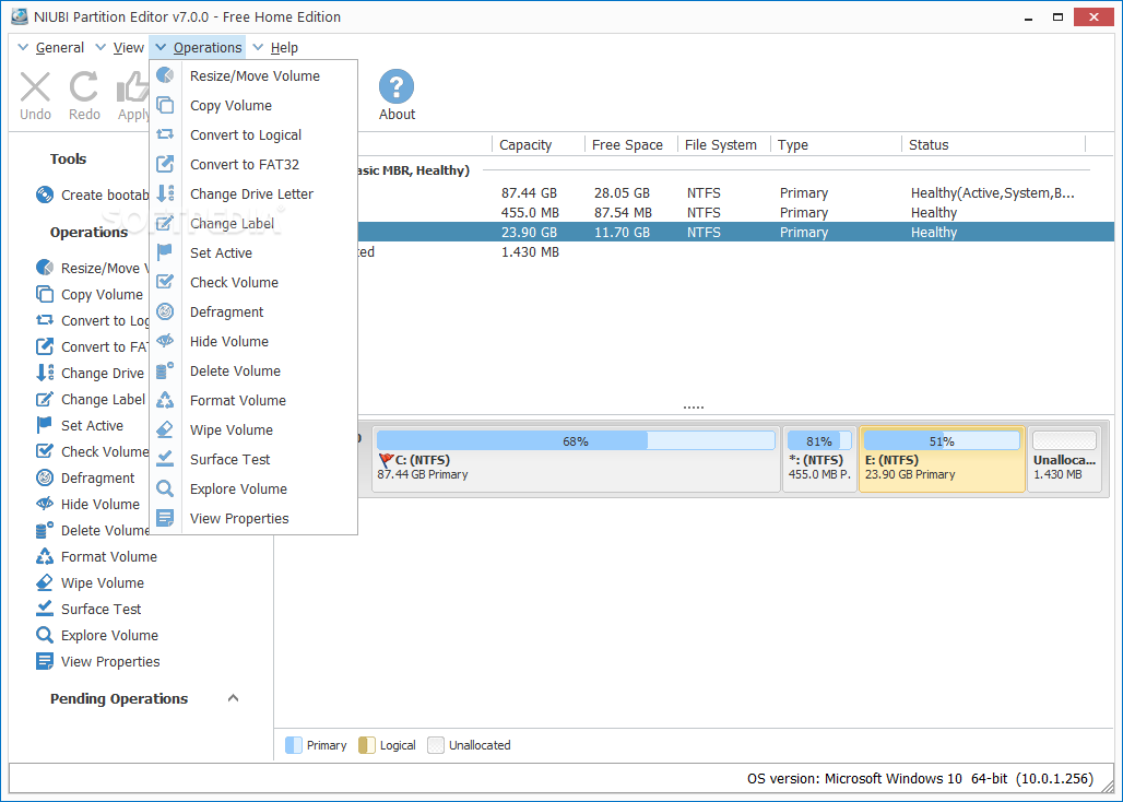 NIUBI Partition Editor Pro / Technician 9.6.3 download the new