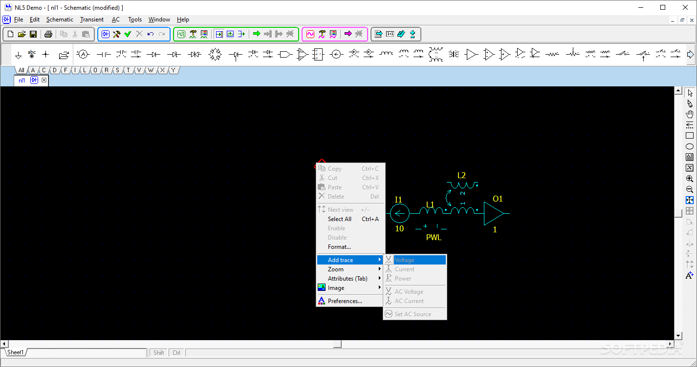 NL5 Circuit Simulator screenshot #1